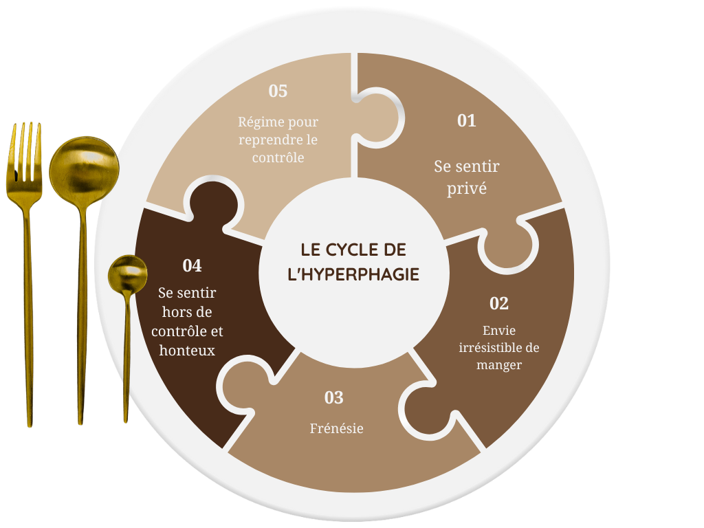 Le cycle de l'hyperphagie boulimique